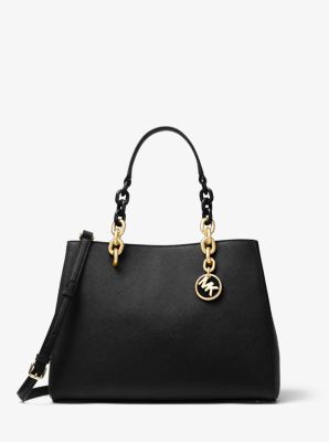 Cynthia Saffiano Leather Satchel Michael Kors