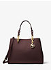 Cynthia Saffiano Leather Satchel image number 0