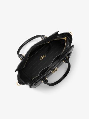 Grand sac &agrave; main Hamilton en cuir gaufr&eacute;