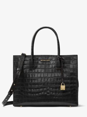 Michael kors shop croc embossed tote