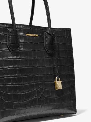 MICHAEL Michael Kors Large Crocodile Embossed Leather Tote in