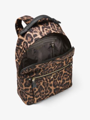 Michael kors kelsey large leopard nylon shop backpack