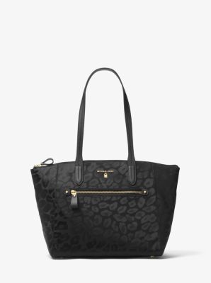 michael kors black leopard purse