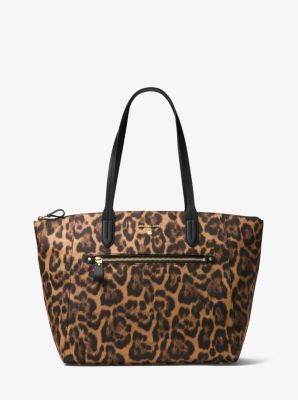 Kelsey large leopard nylon crossbody sale