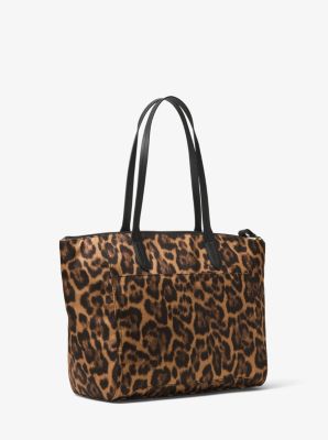 Kelsey large clearance leopard nylon crossbody