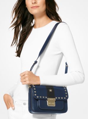 Michael michael kors sloan editor outlet star studded leather shoulder bag