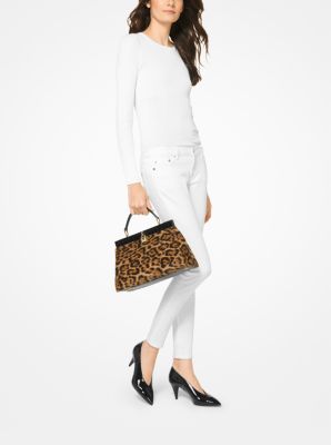 Gramercy Leopard Calf Hair Frame Satchel | Michael Kors [US]