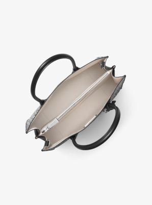 Fourre-tout Mercer en cuir &agrave; motif l&eacute;opard