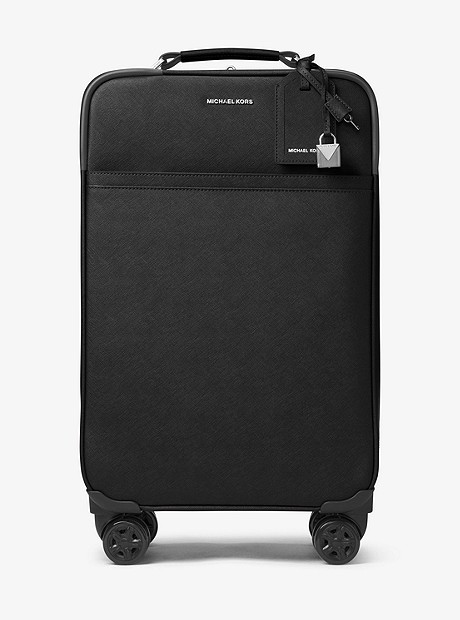 Jet Set Travel Saffiano Leather Suitcase - BLACK - 30F7STMT4L