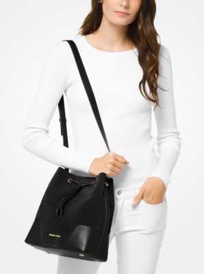 Cary small grommeted suede bucket bag best sale