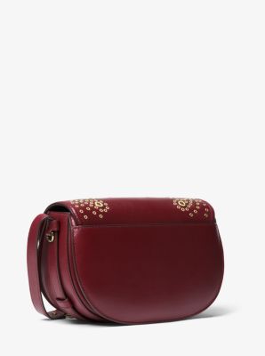 Cary small outlet leather saddle bag