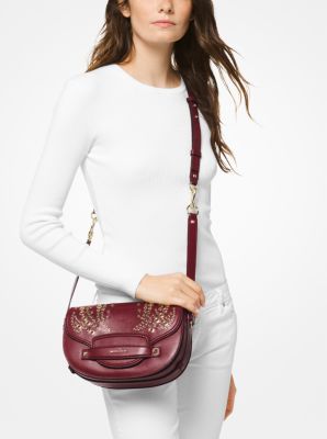 Michael kors cary on sale medium saddle bag