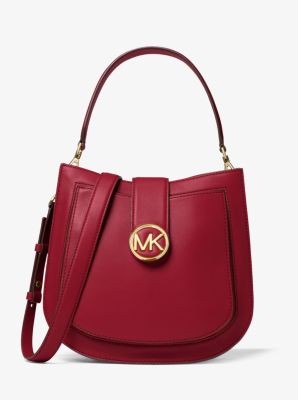 Michael kors lillie medium leather shoulder on sale bag