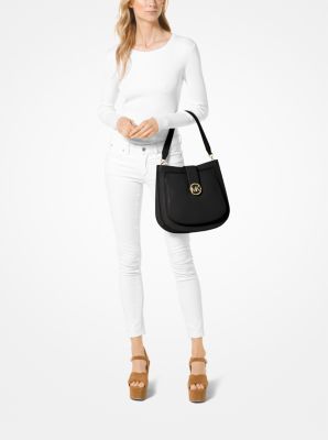 Michael kors lillie sales medium hobo messenger