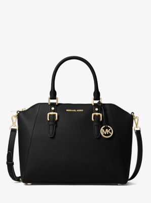 Ciara Large Saffiano Leather Satchel Michael Kors Canada