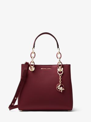 Cynthia Small Leather Satchel Michael Kors