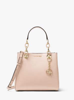 michael kors cynthia small leather satchel