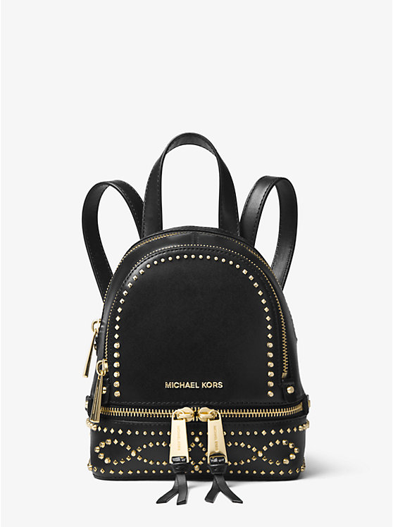Rhea Mini Studded Leather Backpack image number 0