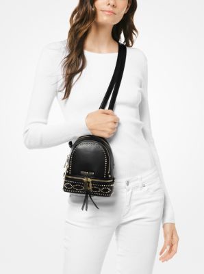 Michael Kors 'Rhea' small stud leather backpack  Studded leather bag,  Leather backpack, Handbags michael kors