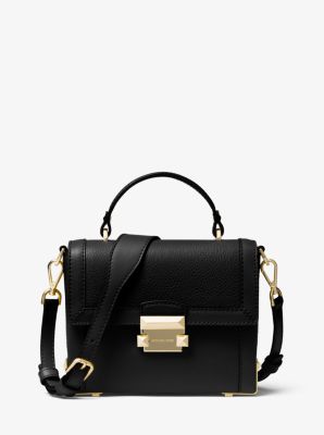 Jayne Small Pebbled Leather Trunk Bag 