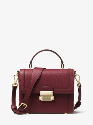 Jayne Small Pebbled Leather Trunk Bag Michael Kors Canada