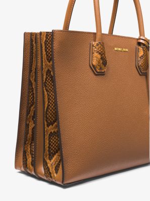 ★MICHAEL KORS★Mercer Large Pebbled Leather Accordionトート Mercer Large Pebbled Leather Accordion Tote Bag | Michael