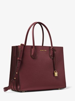 Shopper Mercer Large aus gekrispeltem Leder mit Akkordeondesign image number 0