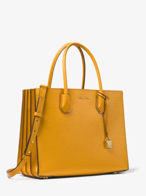 michael michael kors mercer pebble leather tote