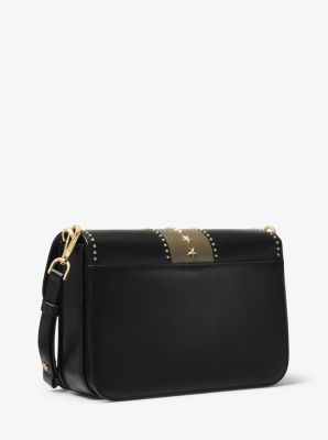 Michael kors sloan editor studded leather shoulder on sale bag