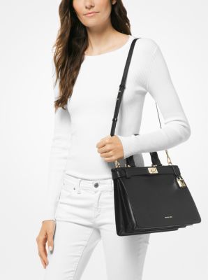 Michael kors tatiana 2025 mini leather satchel