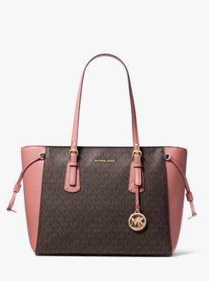 michael michael kors voyager medium logo tote bag