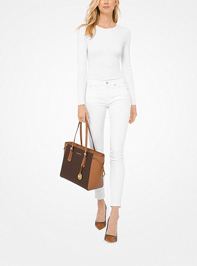 Totes bags Michael Kors - Voyager white leather medium tote