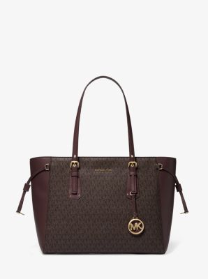 mk voyager logo tote