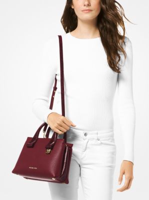 Rollins small discount pebbled leather satchel