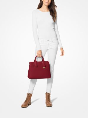 Michael kors shop rollins leather satchel