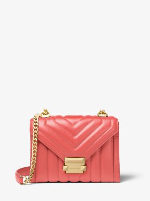 michael michael kors whitney quilted leather shoulder bag