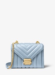 Whitney Small Quilted Leather Convertible Shoulder Bag - PALE BLUE - 30F8GXIL1T