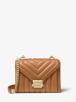michael michael kors whitney tricolor quilted leather shoulder bag