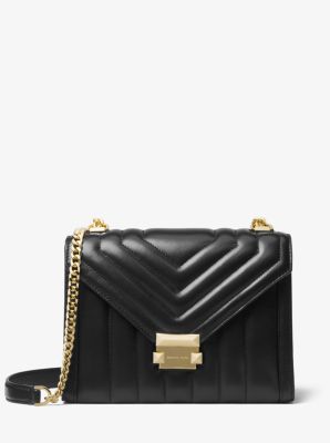 michael michael kors whitney quilted chain shoulder tote