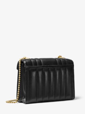 michael michael kors whitney quilted chain shoulder tote