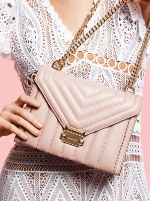 whitney quilted leather shoulder bag