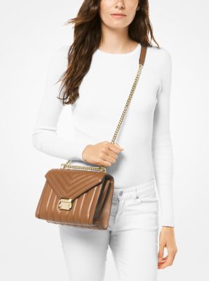 Michael kors whitney large quilted leather convertible shoulder bag sale