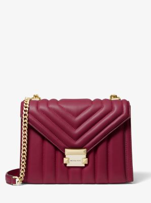 Michael kors whitney petal quilted leather shoulder bag hot sale