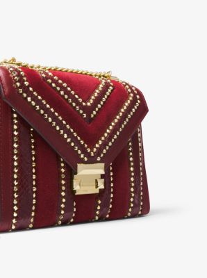 Whitney Large Mixed-Media Convertible Shoulder Bag