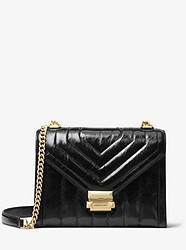 Whitney Large Quilted Leather Convertible Shoulder Bag - BLACK - 30F8GXIL9T