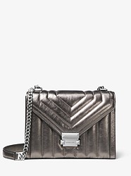 Whitney Large Quilted Leather Convertible Shoulder Bag - ANTHRACITE - 30F8MXIL3K