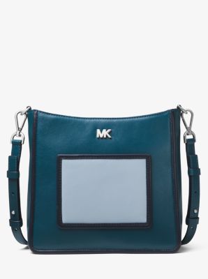 michael kors benning large scalloped leather satchel