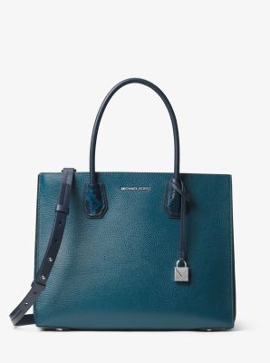 Mercer small leather accordion tote sale