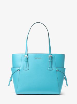 Voyager Small Crossgrain Leather Tote Bag