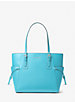 Voyager Small Crossgrain Leather Tote Bag image number 0